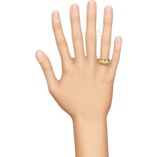 Ring finger and middle finger  emoji