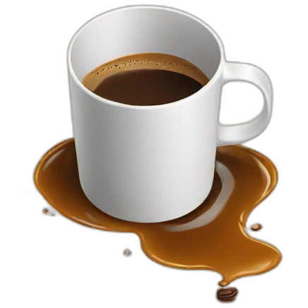 spilled coffee cup emoji