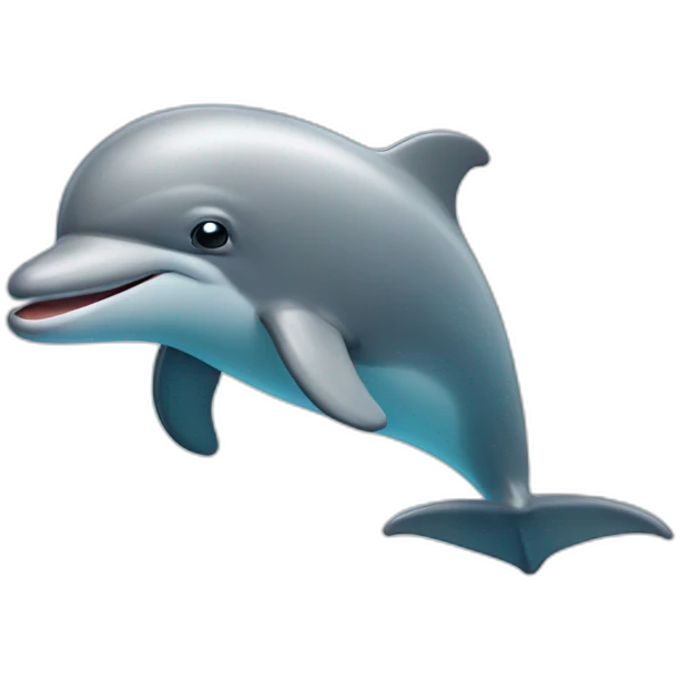 Dolphin looks disappointed emoji