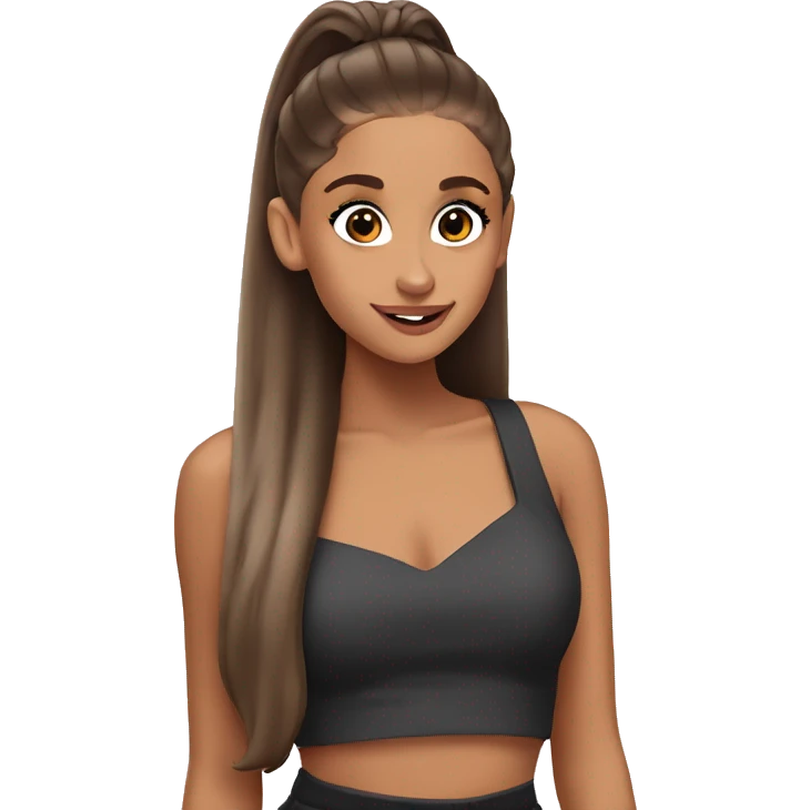 Ariana grande posing  emoji