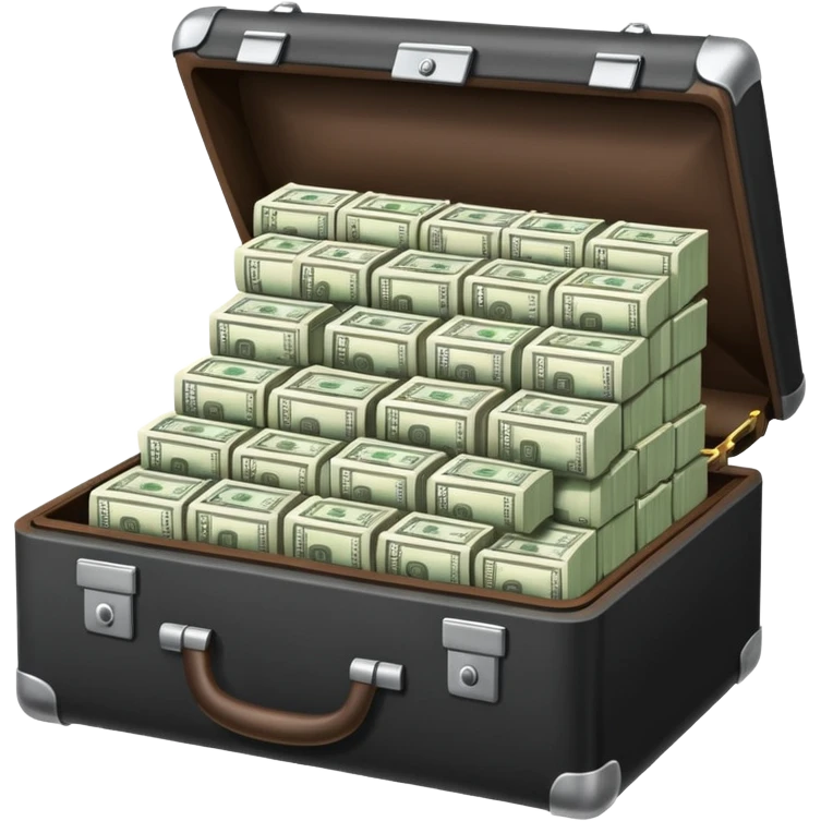 open money filled briefcase emoji