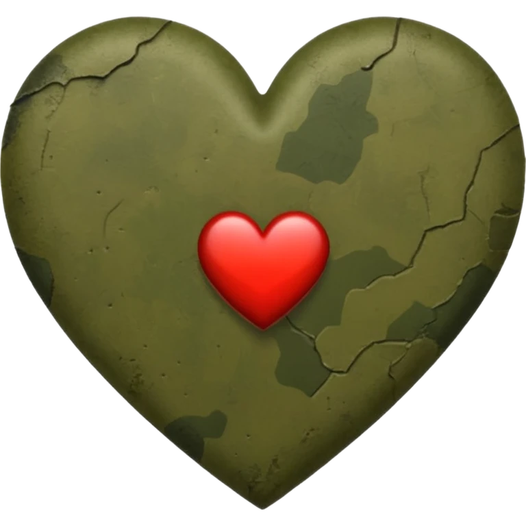 Army fatigue heart emoji