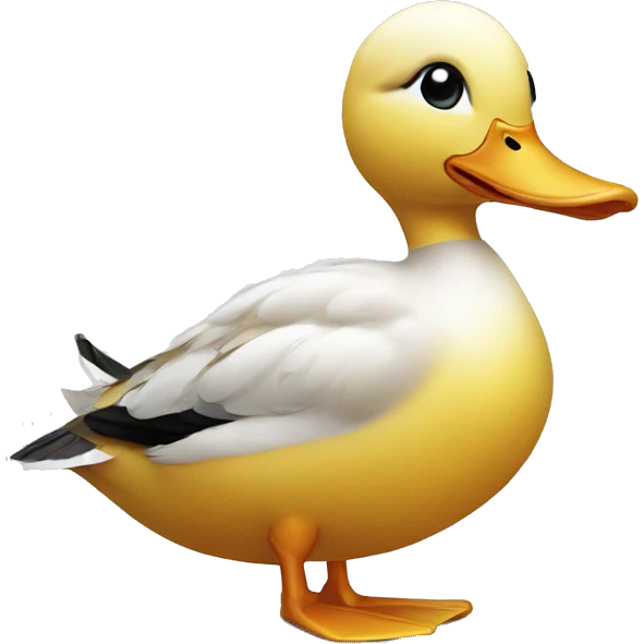 duck with pen emoji
