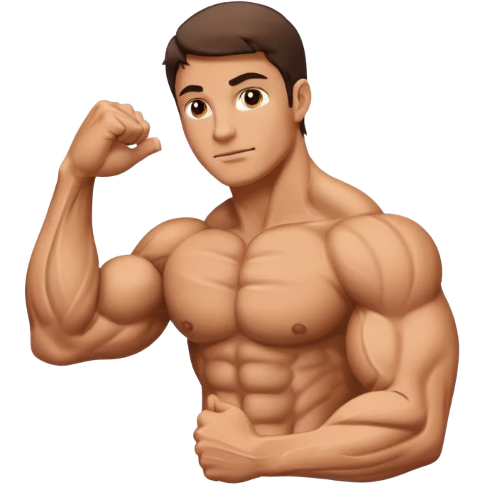 Right facing flexing arm  emoji