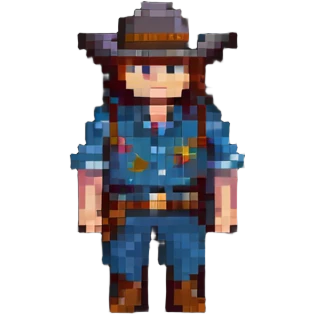 cowboy pixel art emoji