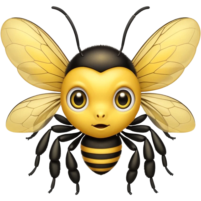 A surprised bee emoji