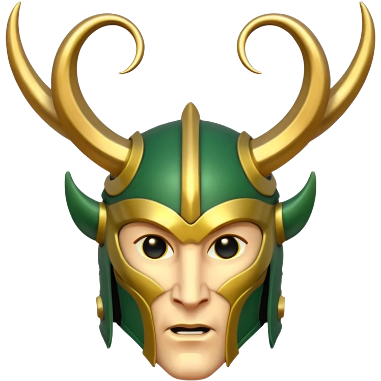 Loki's helmet emoji
