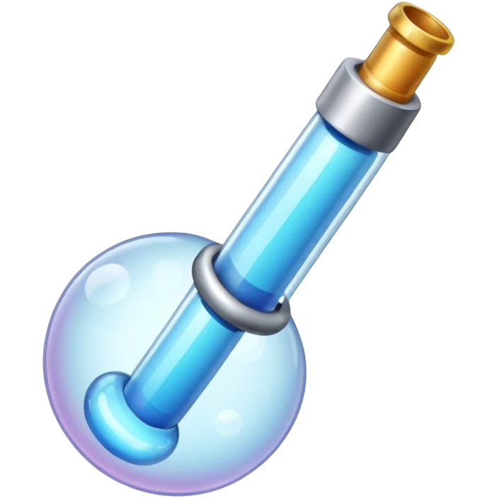 Bubble pipe made of quartz emoji