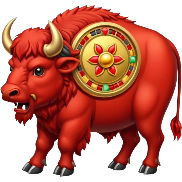 Angry buffalo slot machine emoji