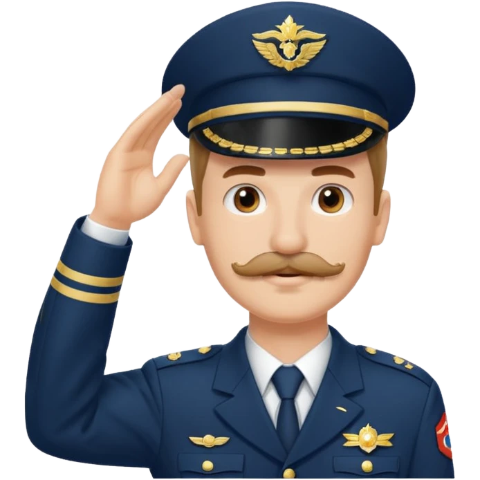 A MAN WITH MUSTACHE HEIL emoji