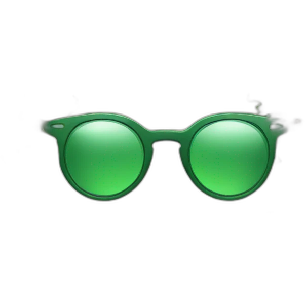 Christmas wreath glasses emoji