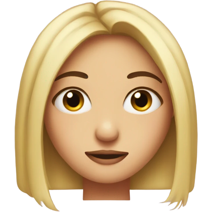 Emoji with a lazy eye girl and 💅  emoji