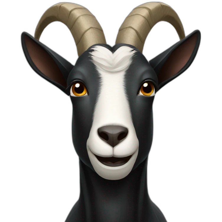 black goat face emoji