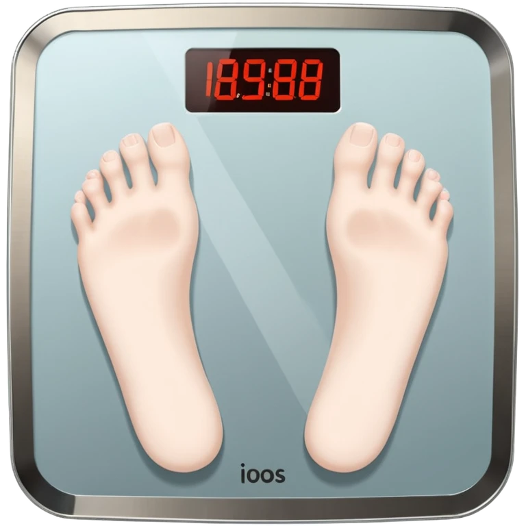 feet on scales emoji