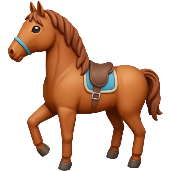 Horse made by clay emoji