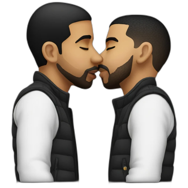 drake kissing drake emoji