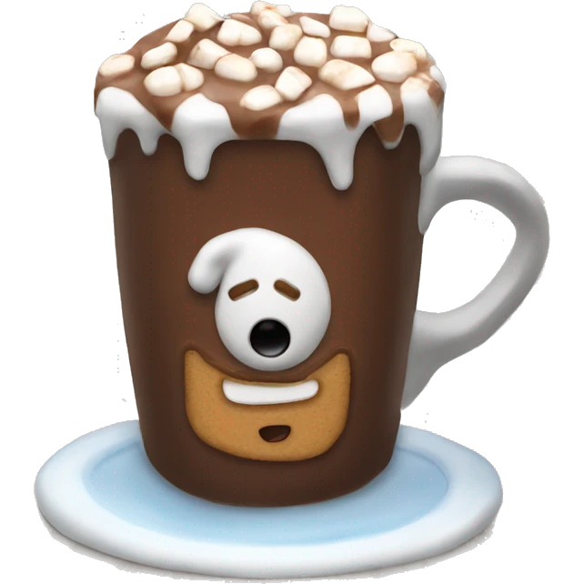 hot chocolate christmas emoji