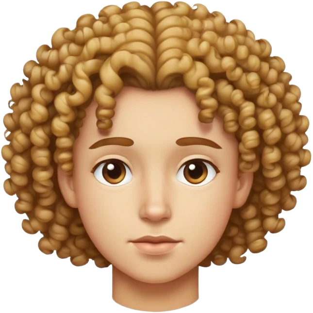 Side eye emoji with curly hair  emoji