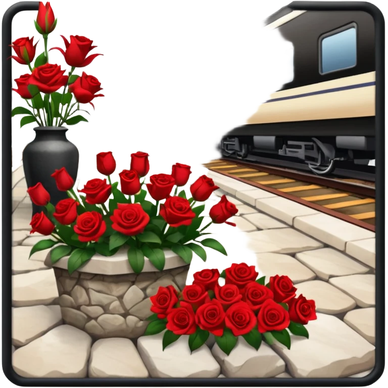 возложение цветов к вокзалу emoji