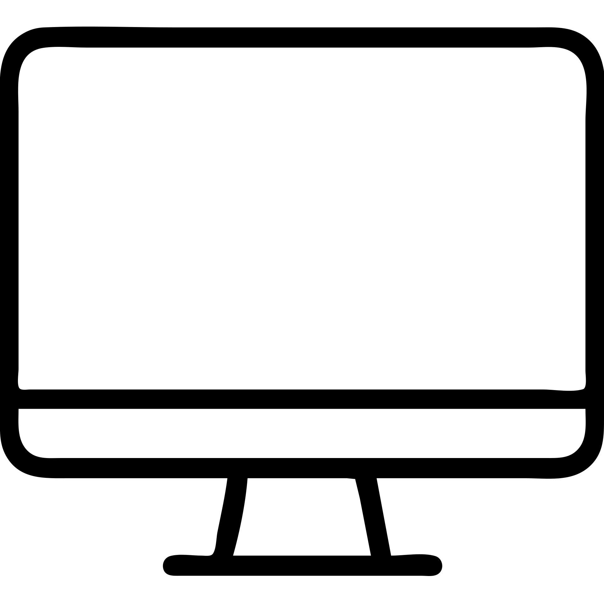 flat screen monitor, minimal design icon emoji