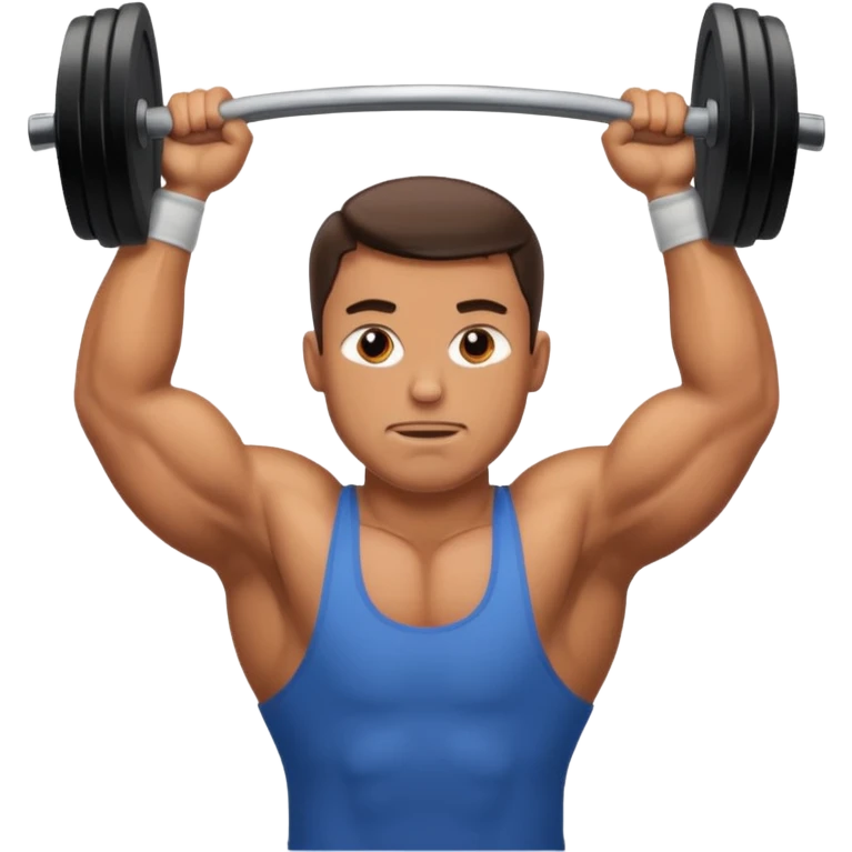 A man lift heavyweight in gym emoji