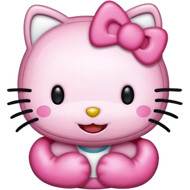 Happy hello kitty sticker emoji
