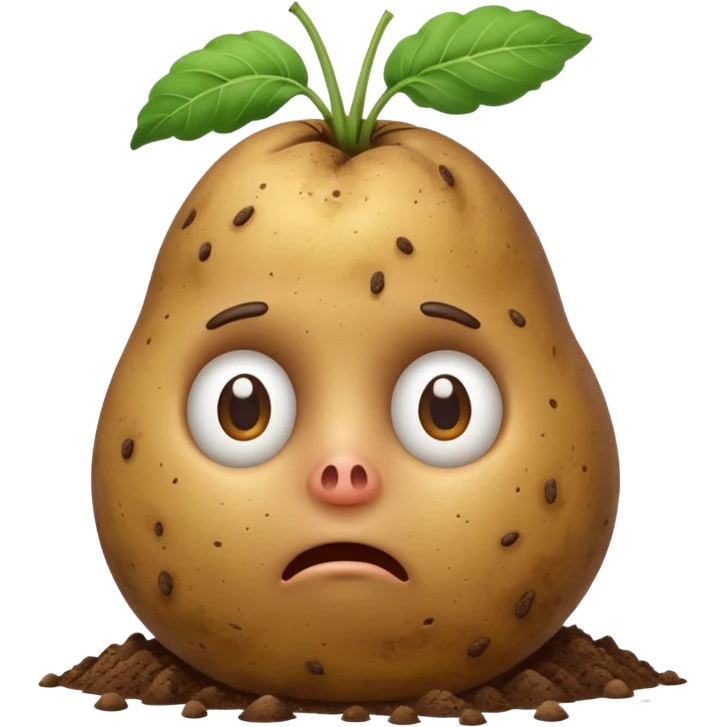 Potato that is confused emoji
