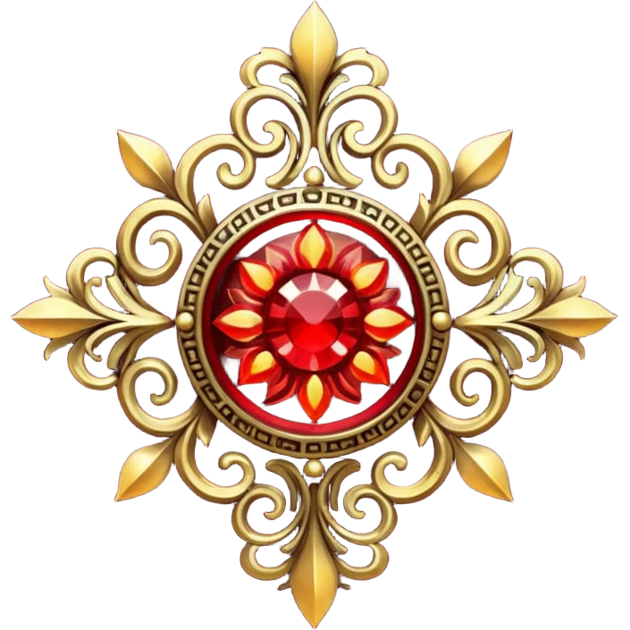 Glitter red Darkhold emoji