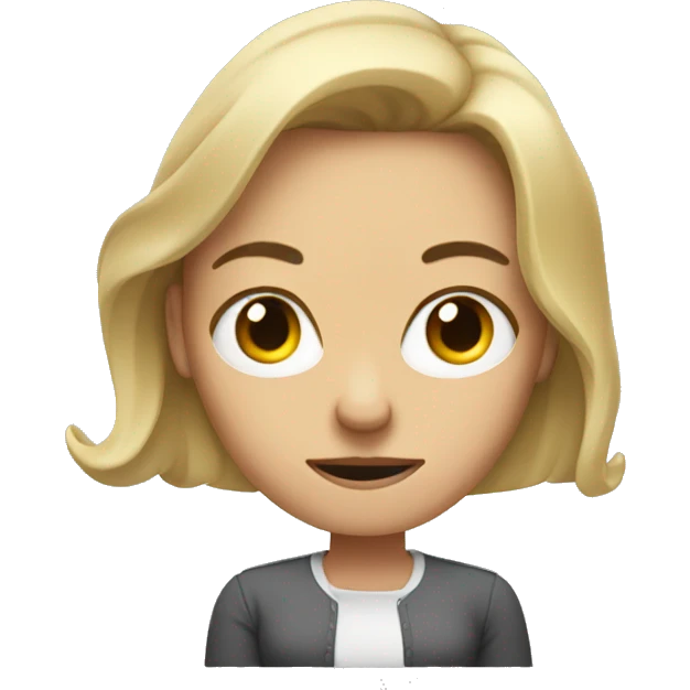 White woman mad with arms crossed  emoji