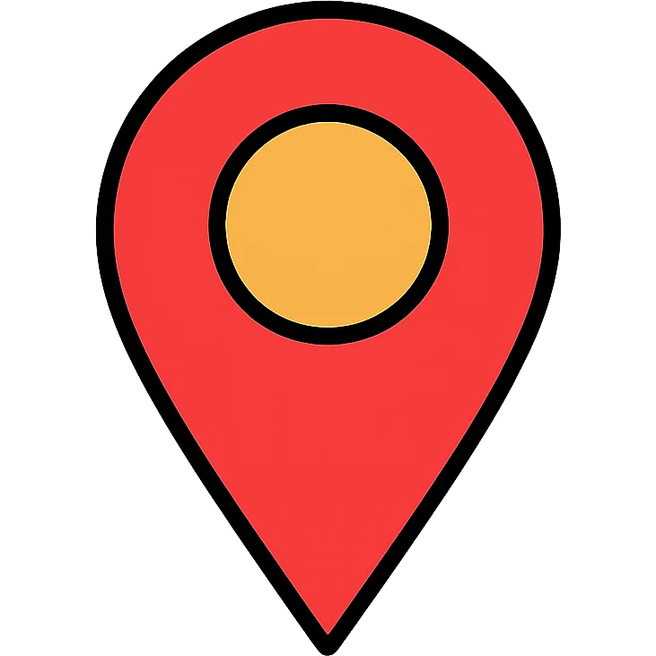 Location pin marker for maps emoji