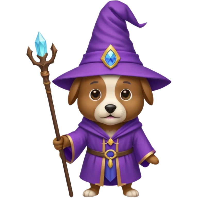 Dog wizard emoji