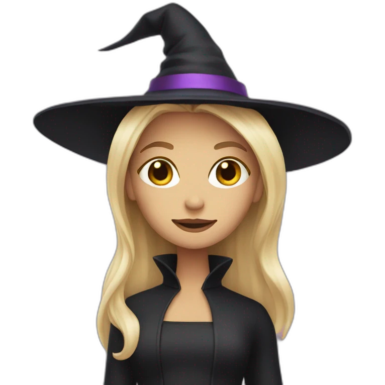 Witch with blonde hair emoji