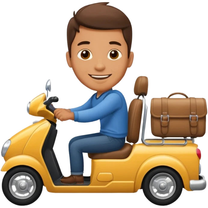 man on vehicle emoji