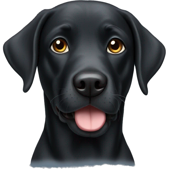 black lab emoji