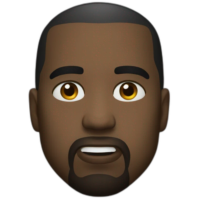 kanye west face emoji