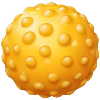 Yellow cheese ball emoji