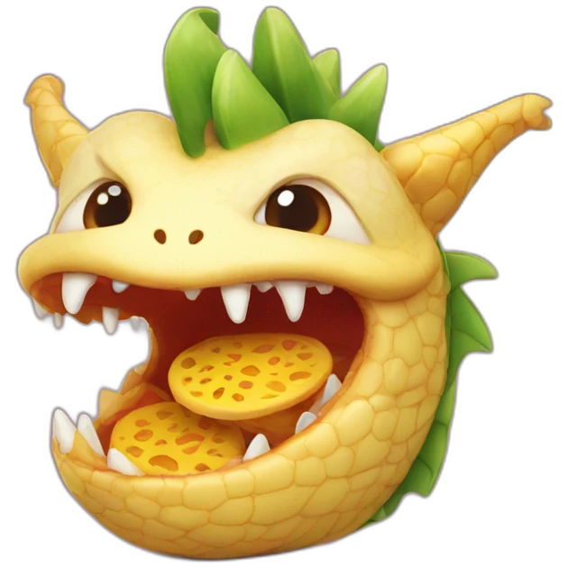 dragon cute food emoji