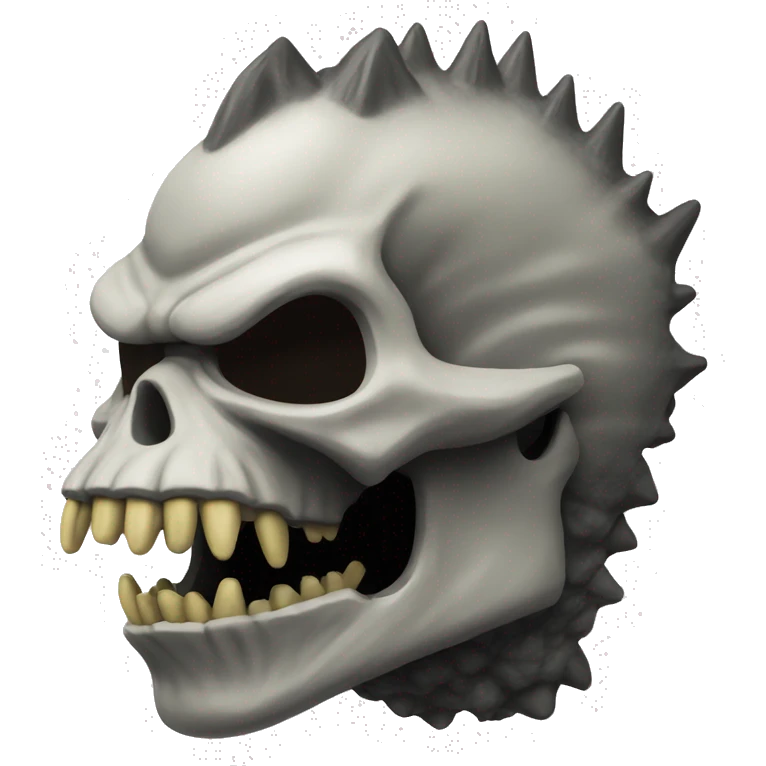 Skull Godzilla toy emoji