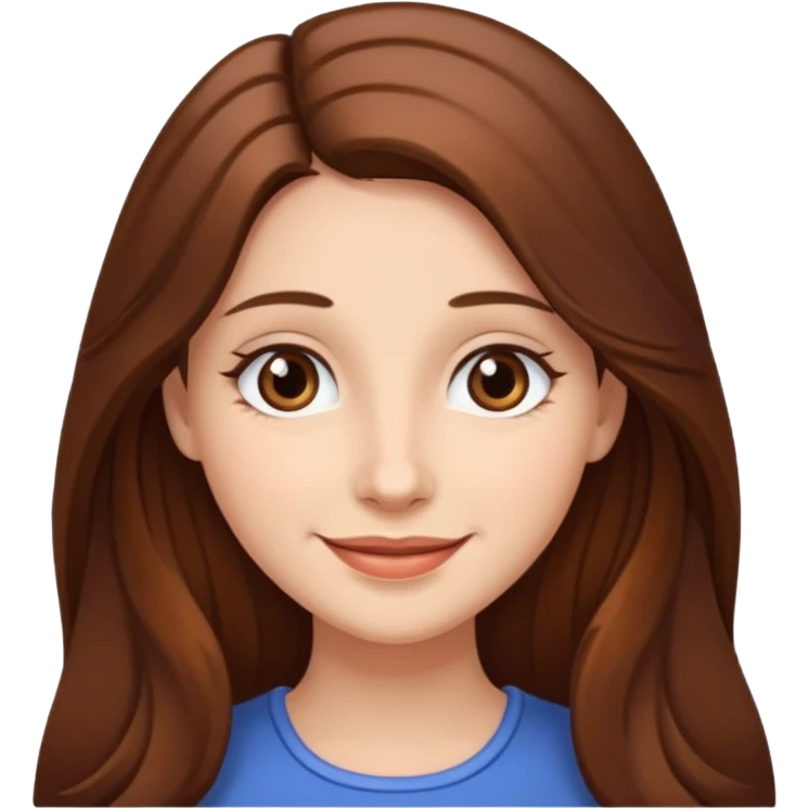  lady with long brown hair emoji
