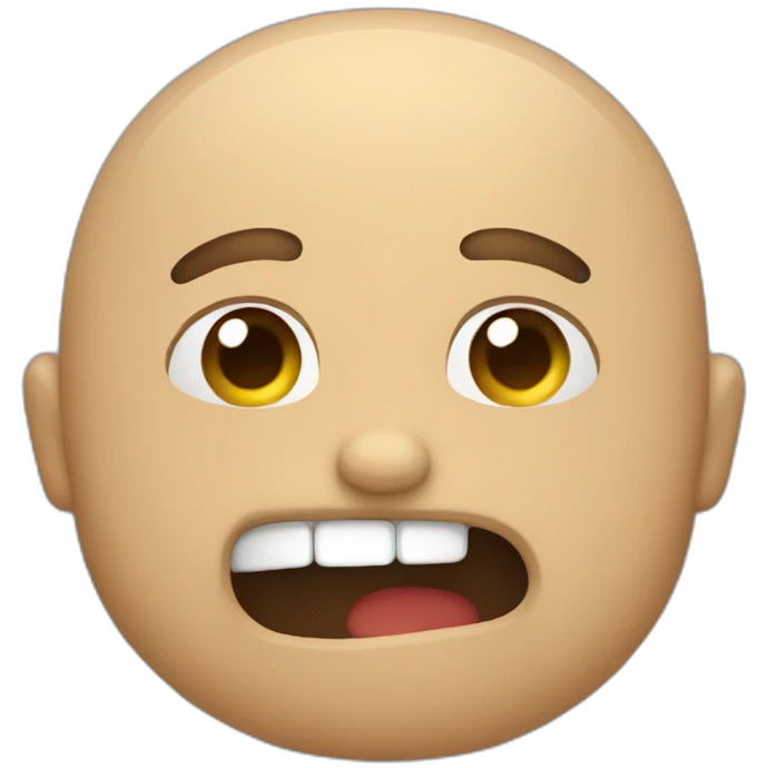 Man tummy hurts emoji
