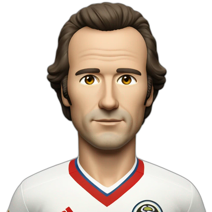 Franz Beckenbauer in his jersey 1974 emoji