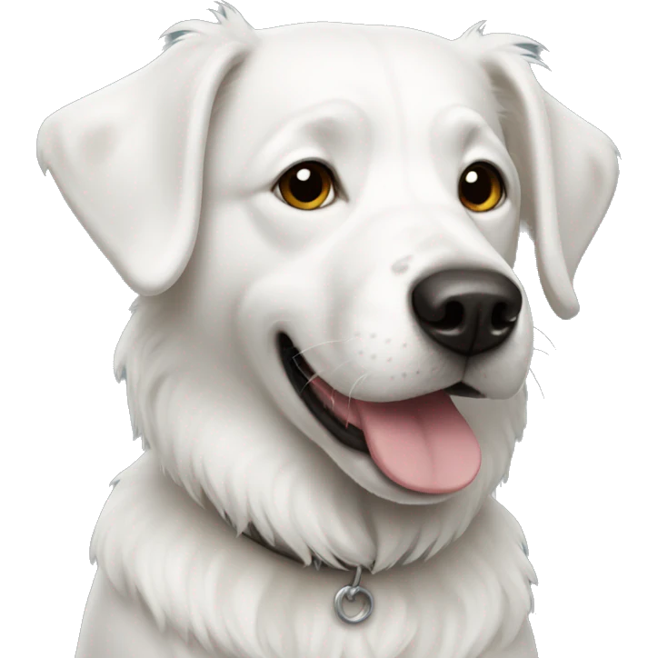 White dog emoji