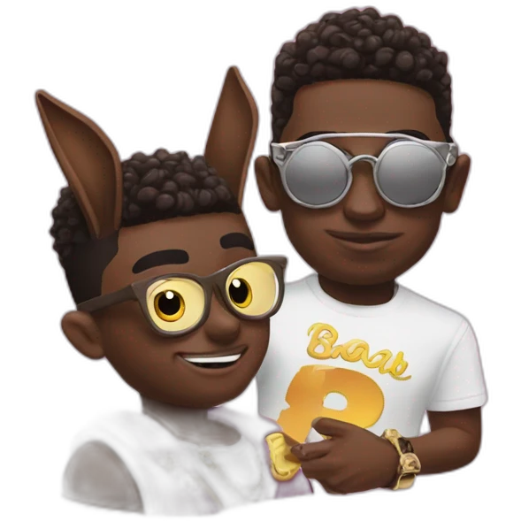 kodak black and bad bunny emoji