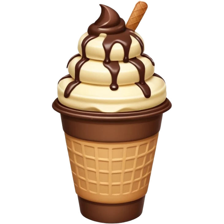 ice cream  in paper cup emoji