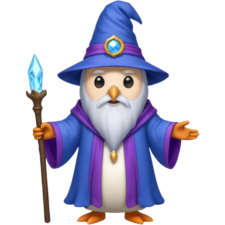 Penguin Wizard emoji