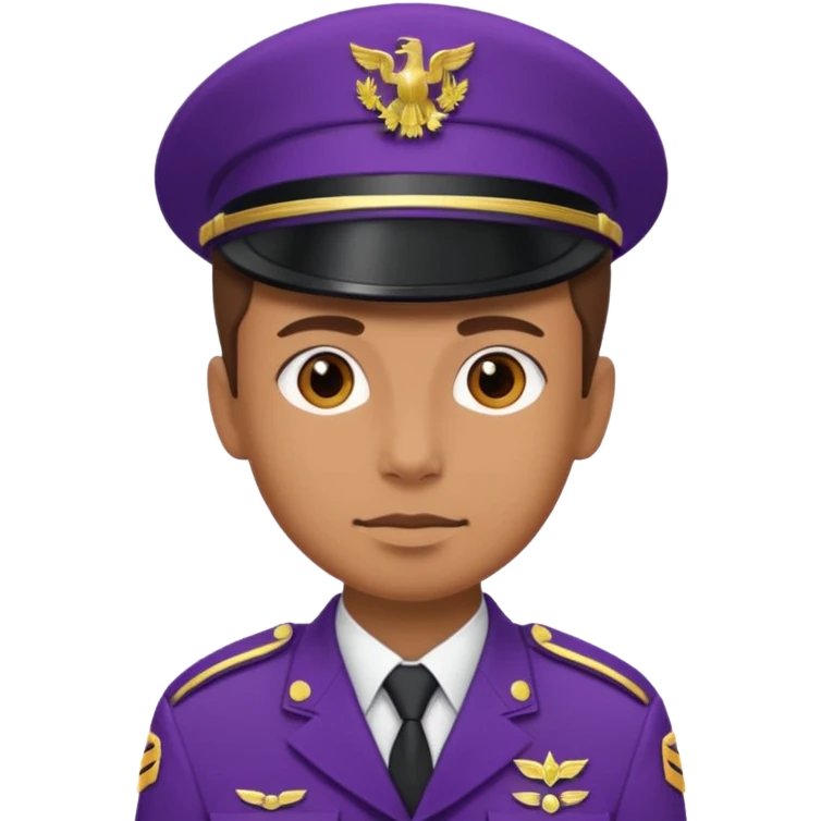 soldier with purple clothes emoji