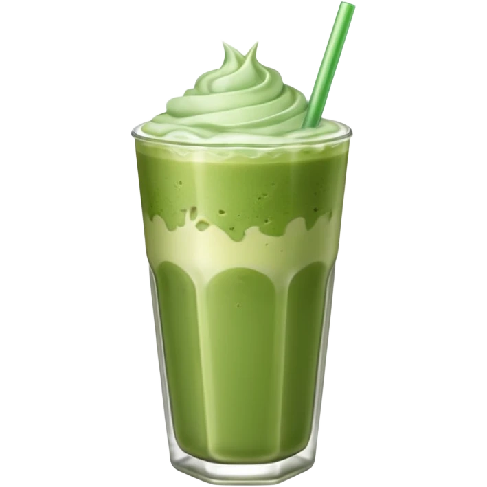 an iced matcha latte emoji