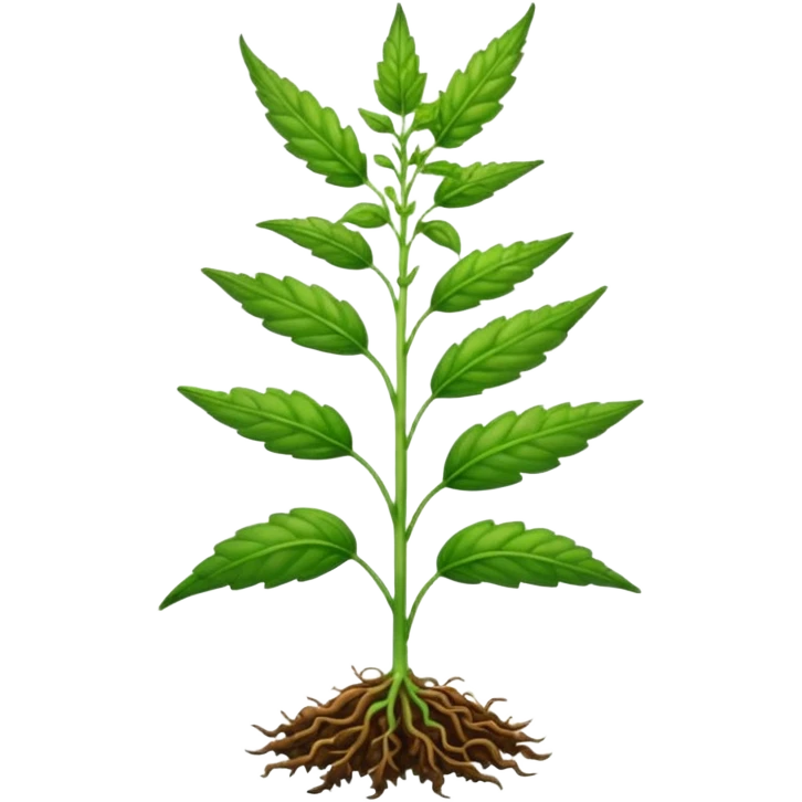 weed rumex with root emoji