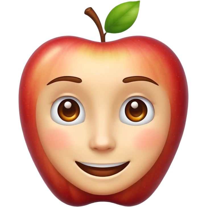 face on an Apple laptop emoji