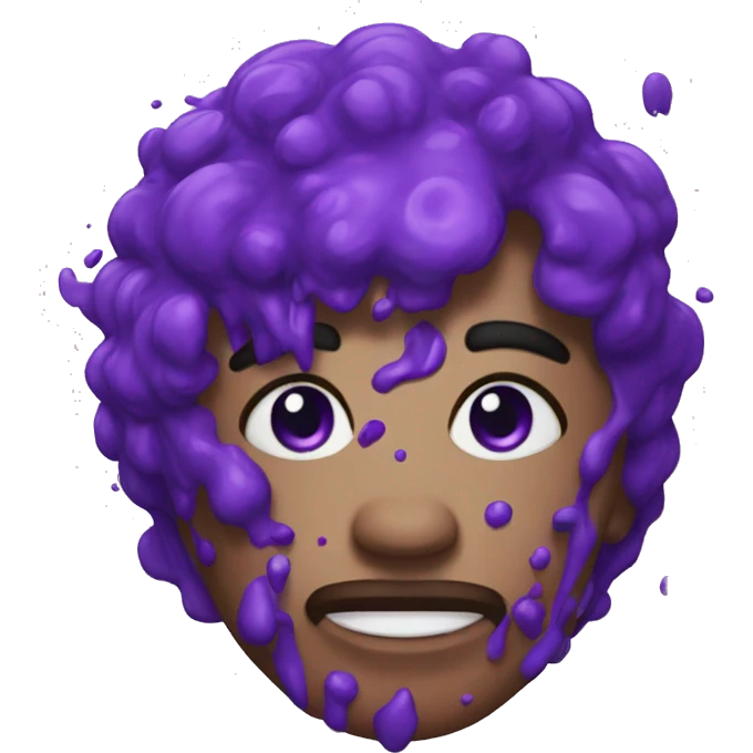 Purple splatter emoji